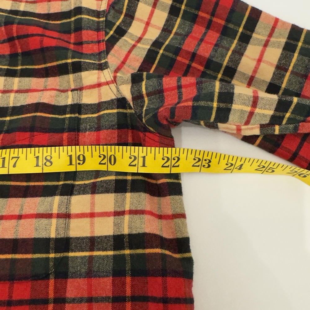 Eddie Bauer Women's Plaid Lumberjack Hunting Flannel Pullover Jacket Vintage 90s - Picture 7 of 10